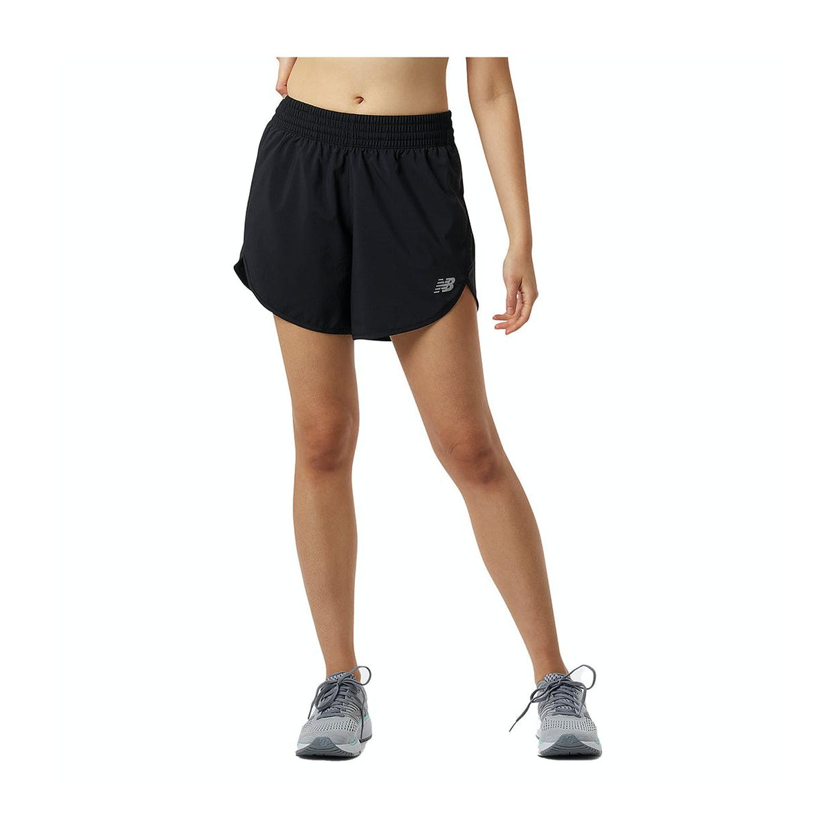 PANTALON NEW BALANCE ACCELERATE 5 INCH NEGRO MUJER
