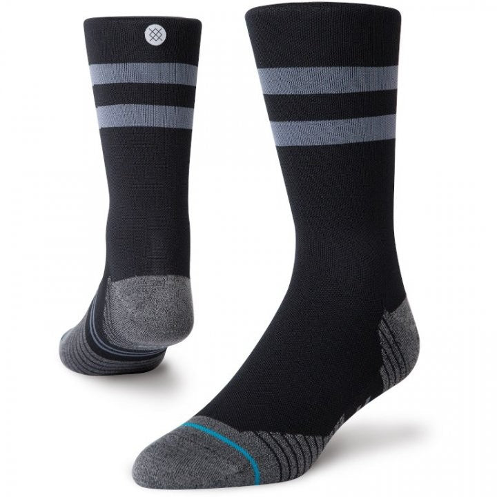 CALCETINES STANCE RUN LIGHT CREW NEGRO