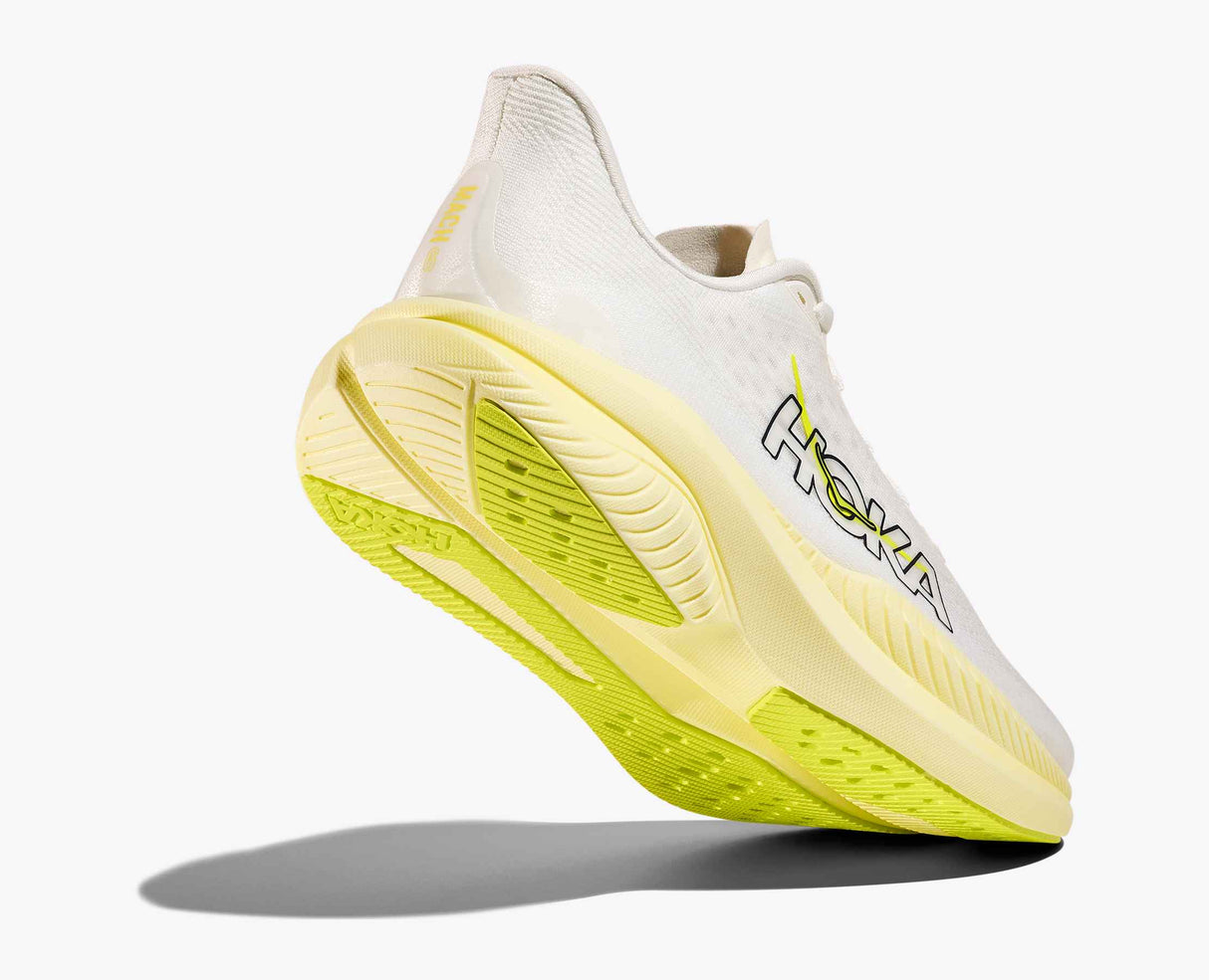 HOKA MACH 6 WHITE NEON MUJER