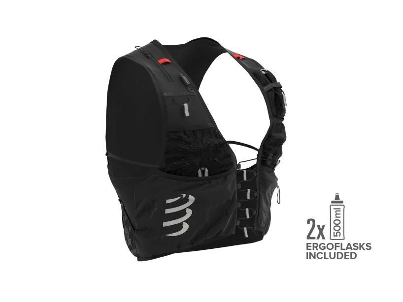 COMPRESSPORT CHALECO ULTRARUN S PACK EVO 10 NEGRO