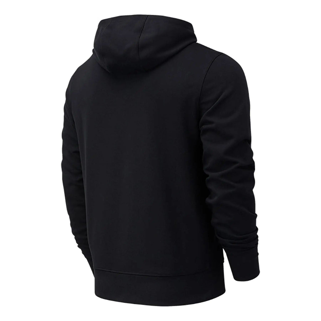 SUDADERA NEW BALANCE CON CAPUCHA ESSENTIALS STACKED NEGRO