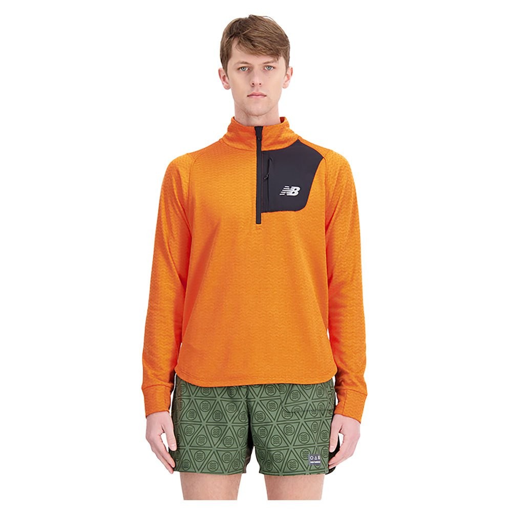NEW BALANCE SUDADERA HOMBRE NARANJA