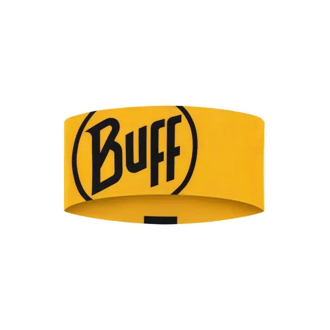 BUFF COOLNET UV WIDE HEADBAND LOGO YELLOW