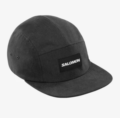 SALOMON GORRA FIVE PANEL NEGRO
