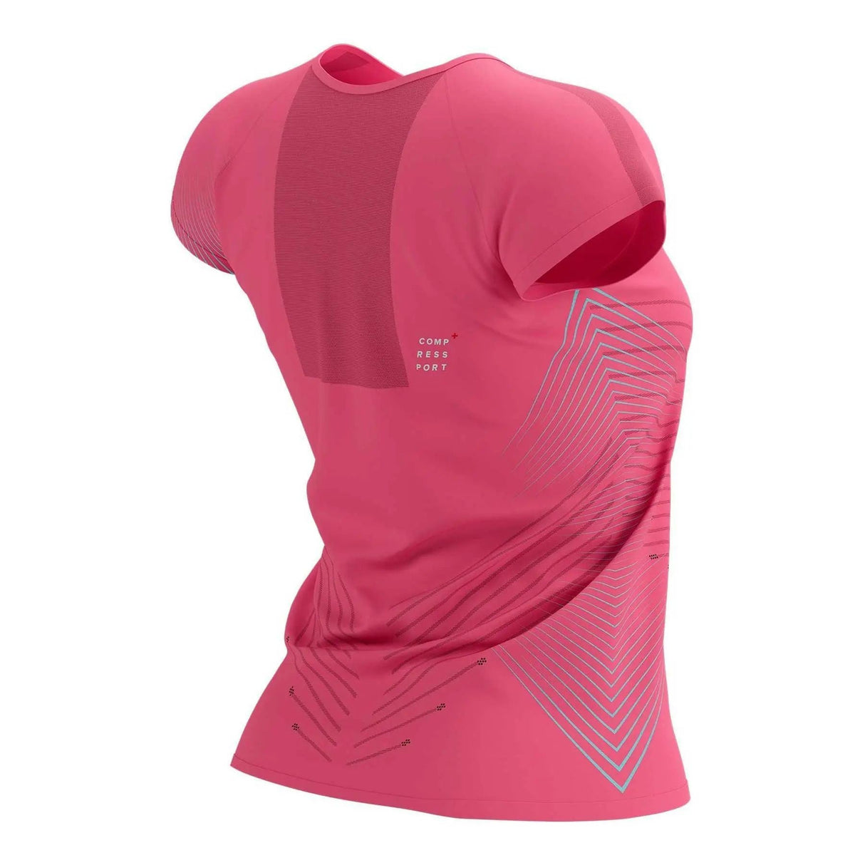 COMPRESSPORT PERFORMANCE SS TSHIRT MUJER ROSA/AQUA