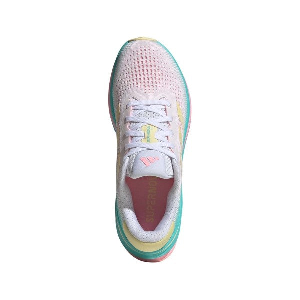 ADIDAS SUPERNOVA RISE WHITE ALMOST YELLOW FLASH AQUA MUJER