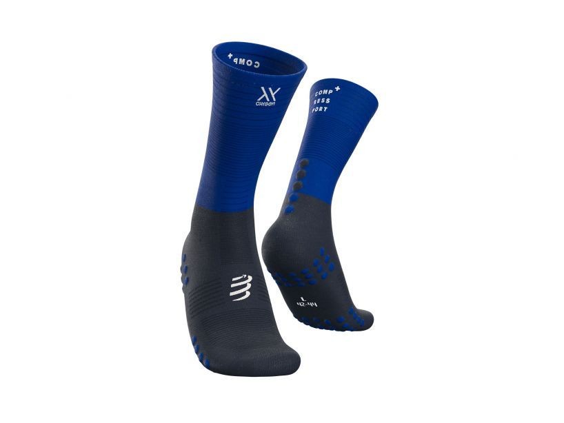 COMPRESSPORT CALCETINES MEDIOS DE COMPRESIÓN AZUL