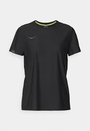 HOKA AIROLITE RUN SHORT SLEEVE BLAC MUJER