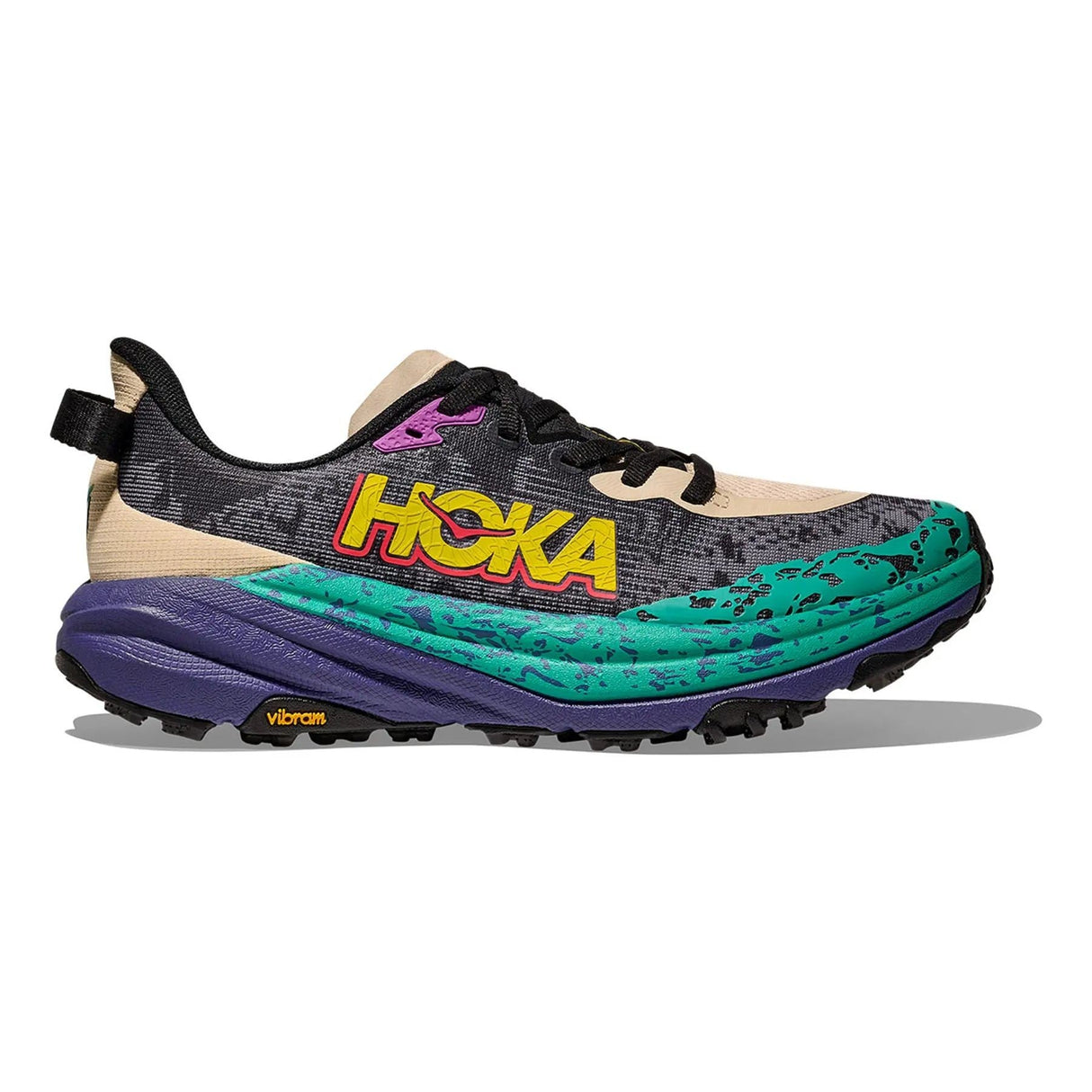 HOKA SPEEDGOAT 6 OATMEAL MOUNTAIN IRIS MUJER