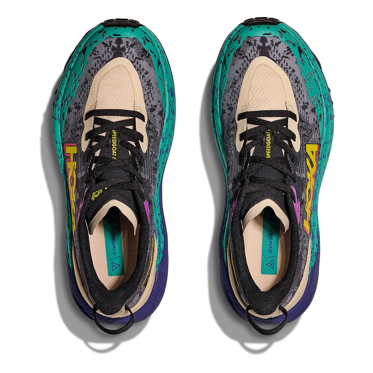 HOKA SPEEDGOAT 6 OATMEAL MOUNTAIN IRIS MUJER