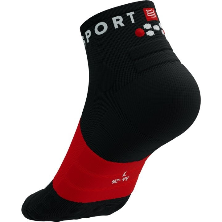 COMPRESSPORT ULTRA TRAIL LOW SOCKS BLACK RED