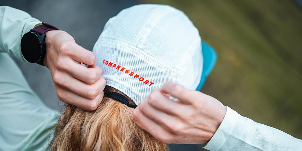 COMPRESSPORT 5 PANEL LIGHT CAP STARGAZER AQUA