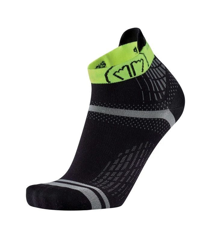 SIDAS RUN FEEL SOCKS BLACK YELLOW