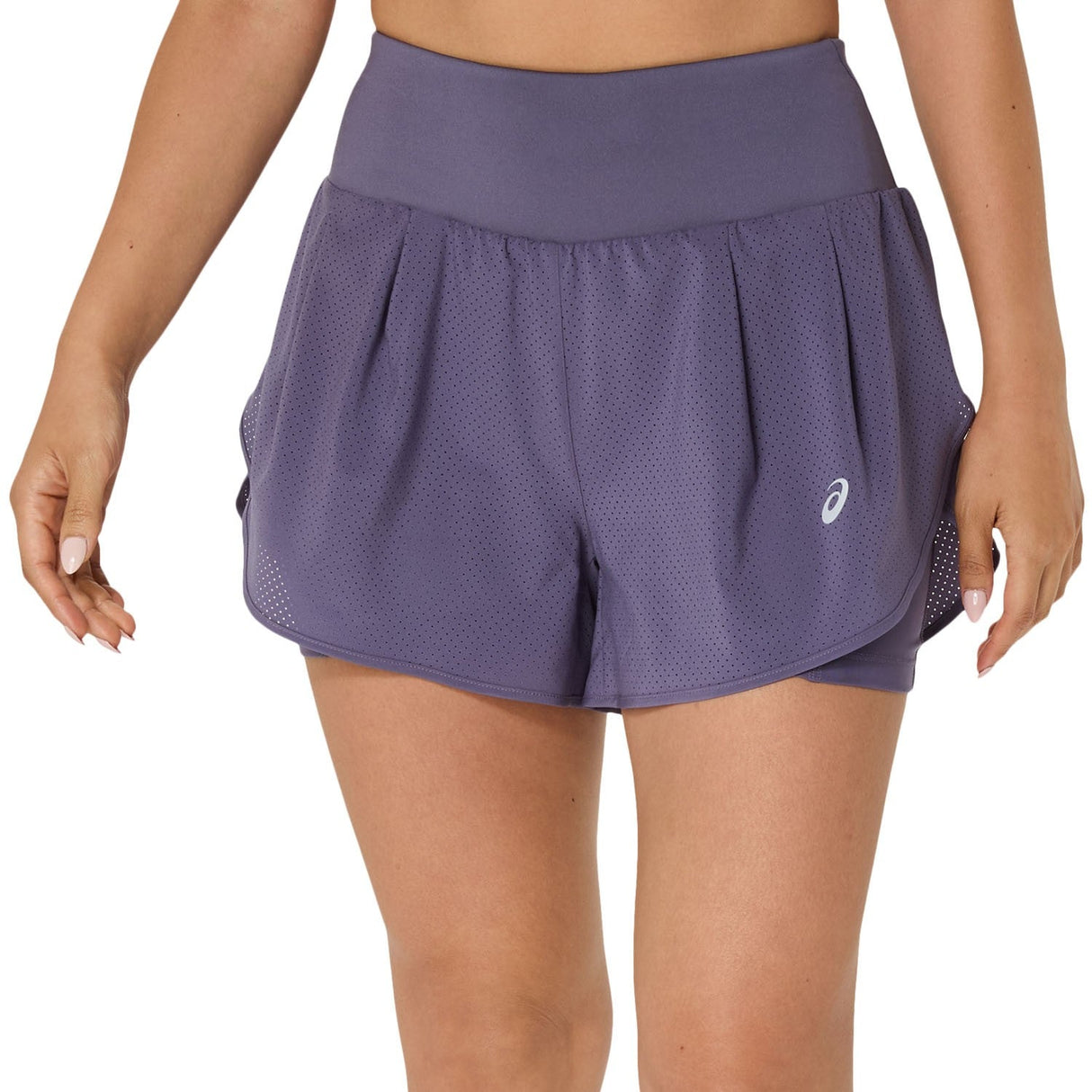 ASICS ROAD 2-N-1 3.5IN SHORT GREYISH PURPLE MUJER