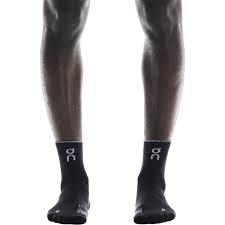 ON RUNNING PERFORMANCE RUN SOCK MID BLACK ECLIPSE