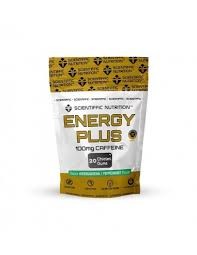 SCIENTIFFIC NUTRITION CHICLE ENERGY GUM 20 U HIERBABUENA