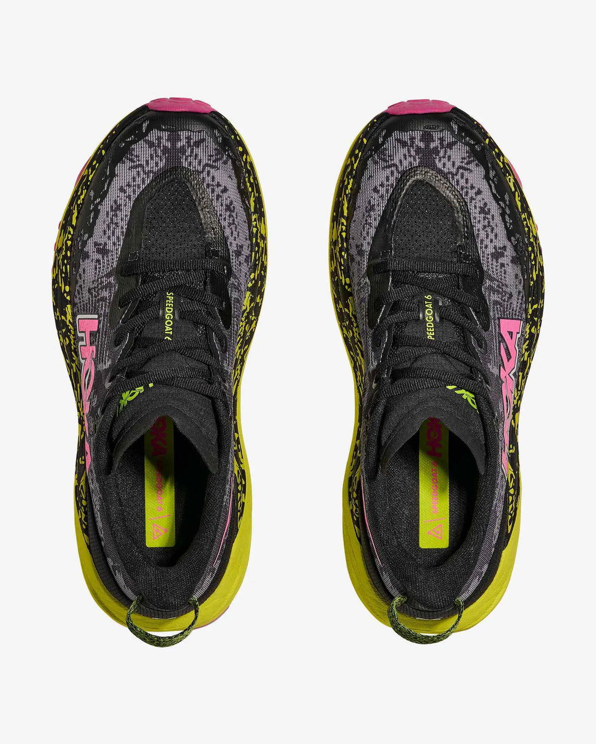 HOKA SPEEDGOAT 6 BLACK NEON MUJER