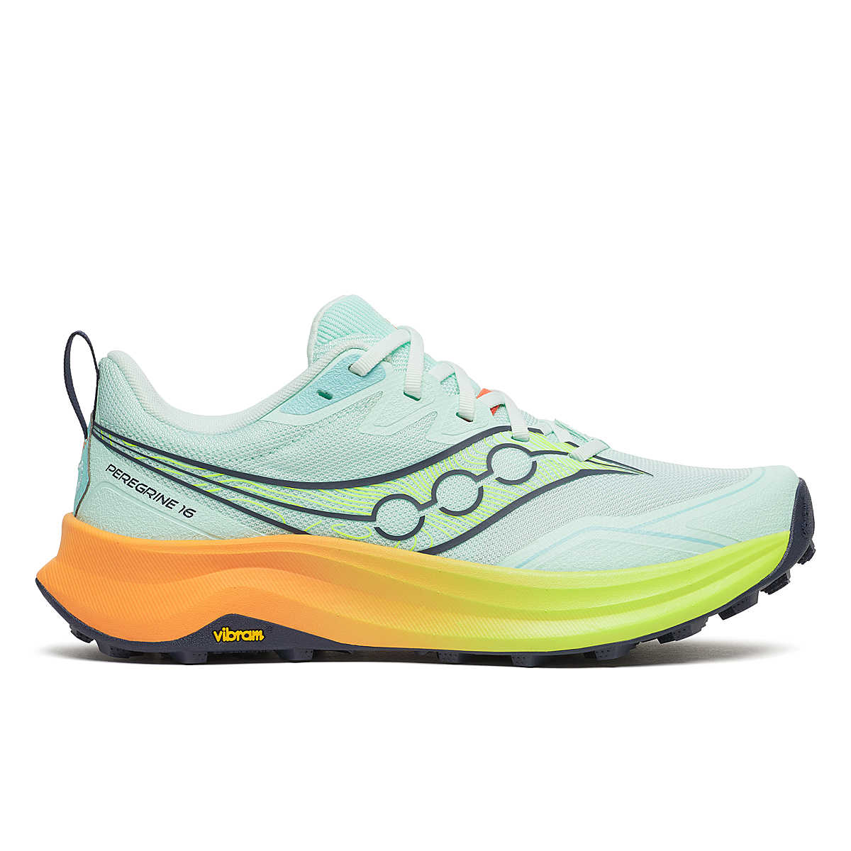 SAUCONY PEREGRINE 16 AQUA CITRON MUJER