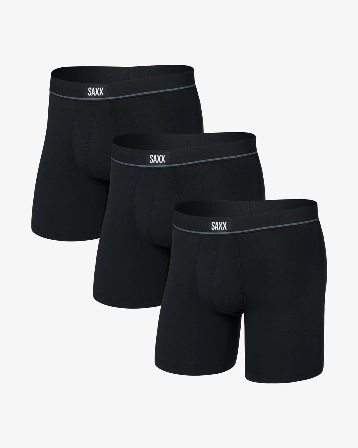 SAXX ESSENTIAL COTTON BOXER BRIEF FLY 3PACK