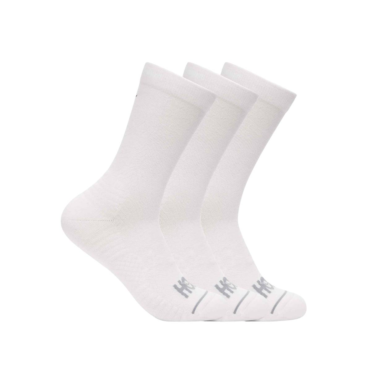 HOKA CREW RUN SOCK 3-PACK WHITE