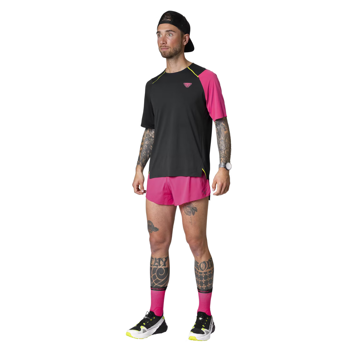 DYNAFIT DNA SKY SHORTS PINK GLO HOMBRE