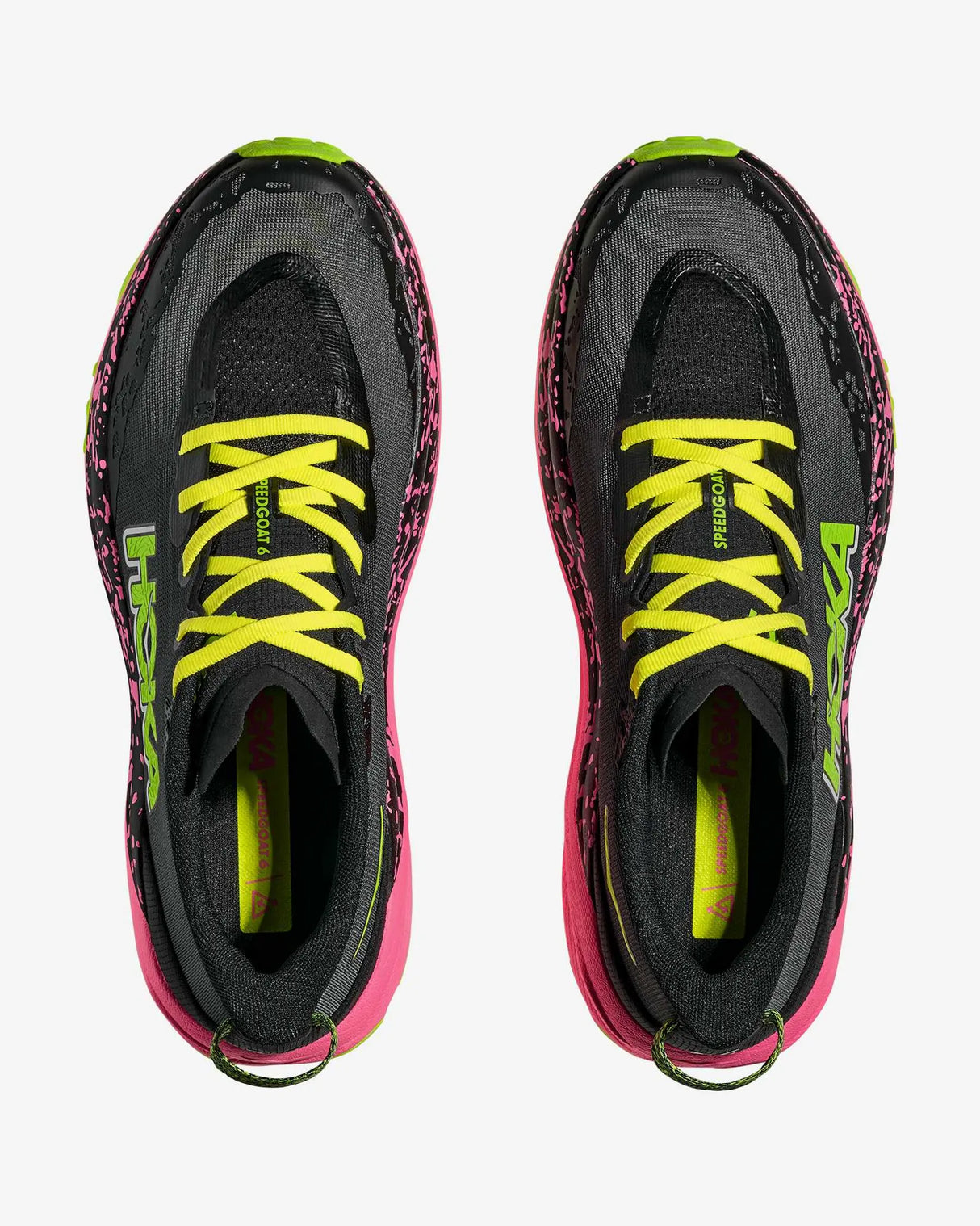 HOKA SPEEDGOAT 6 BLACK NEON ROSE HOMBRE