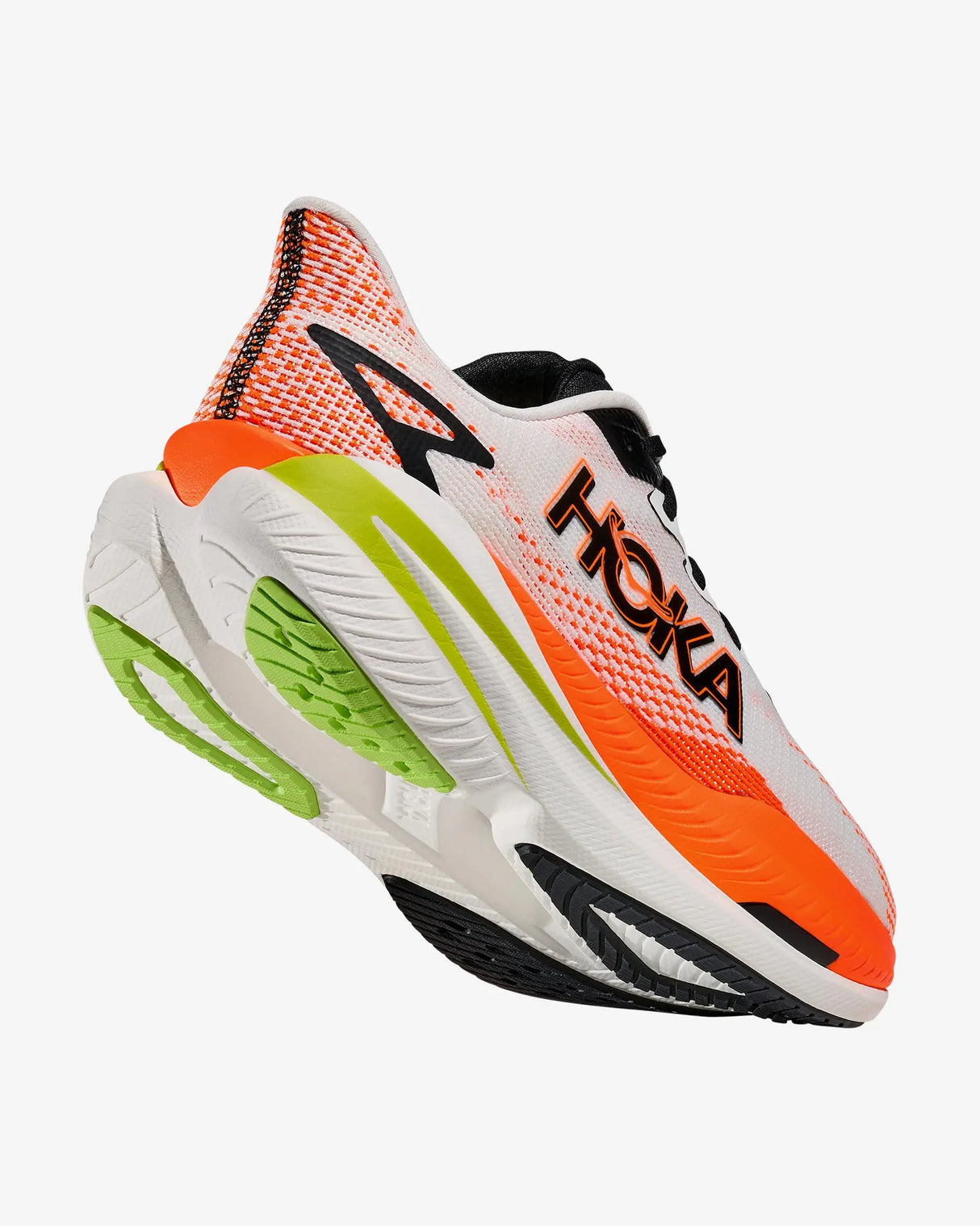 HOKA MACH X 3 WHITE NEON TANGERINE