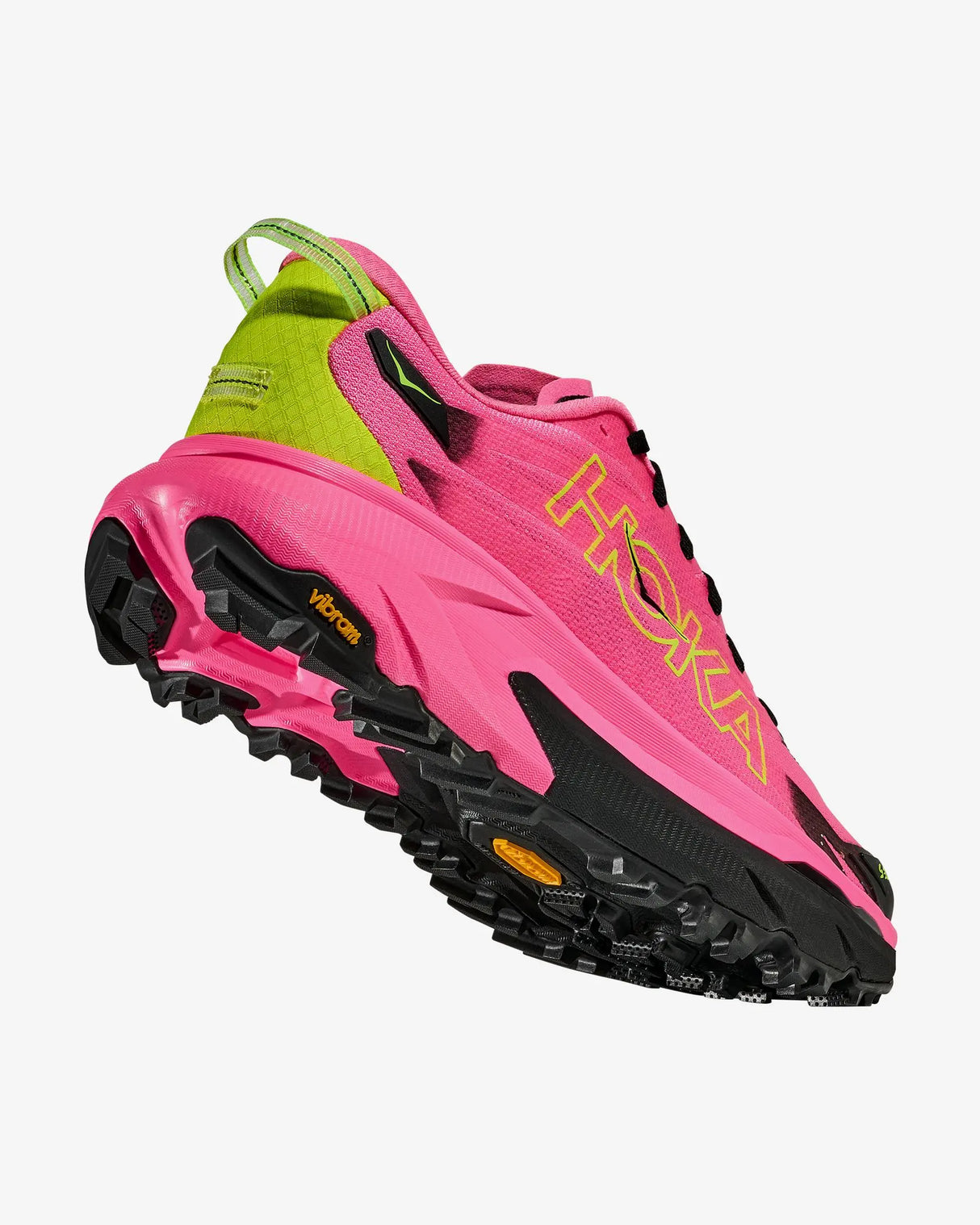 HOKA MAFATE 5 NEON ROSE BLACK HOMBRE