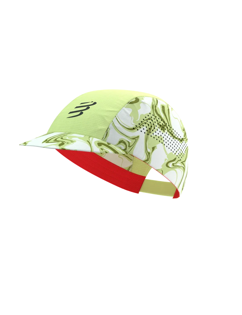 COMPRESSPORT PRO RACING VISOR CAP GREEN CAMO FLUO