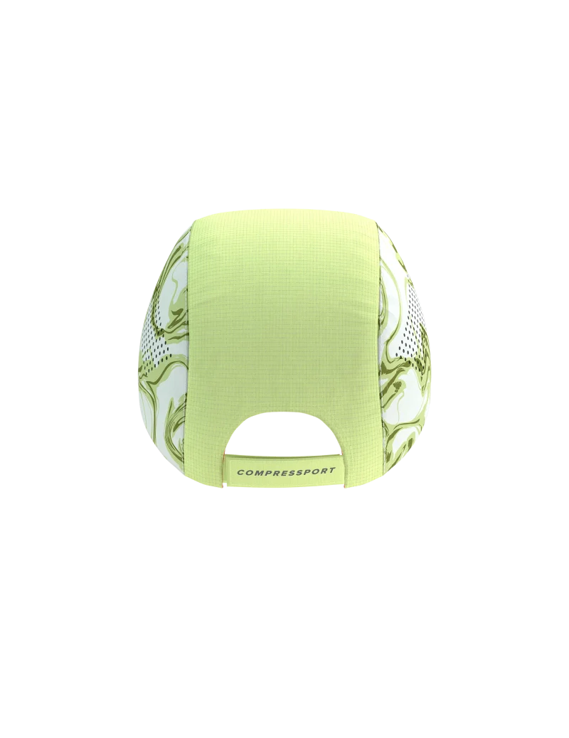 COMPRESSPORT PRO RACING VISOR CAP GREEN CAMO FLUO