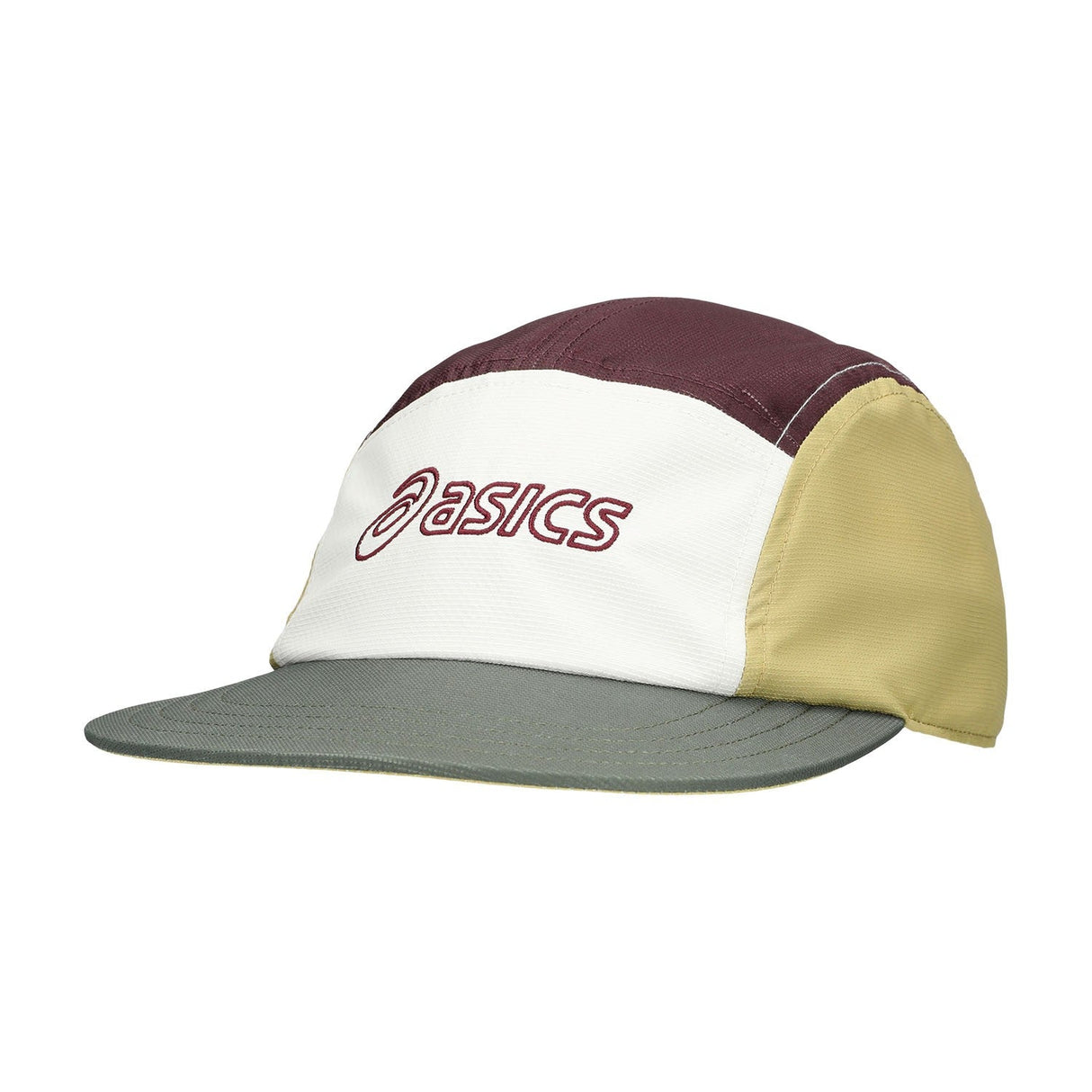 ASICS 5 PANEL CAP MANTLE GREEN DARK CURRANT LEMONGRASS