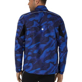 ASICS ROAD LITE SHOW PACKABLE JACKET BLACK DARK COBALT HOMBRE