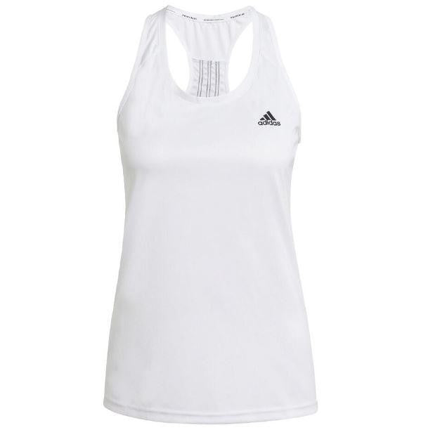 CAMISETA DE TIRANTES ADIDAS PRIMEBLUE DESIGNED 2 MOVE SPORT 3 BANDAS BLANCO