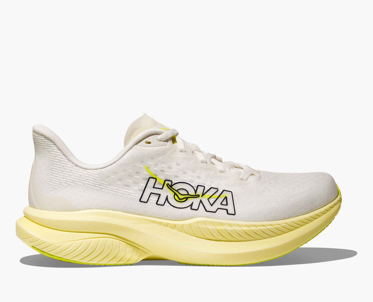HOKA MACH 6 WHITE NEON MUJER