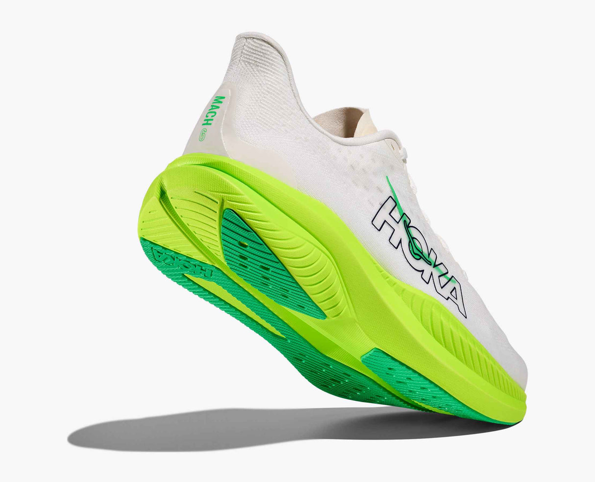 HOKA MACH 6 WHITE NEON HOMBRE