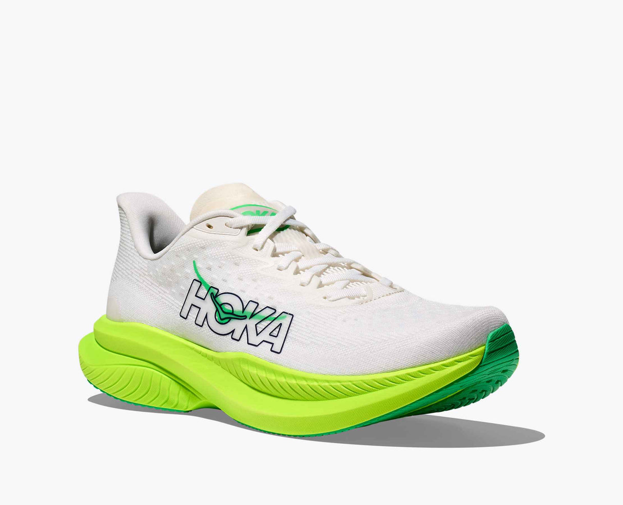 HOKA MACH 6 WHITE NEON HOMBRE