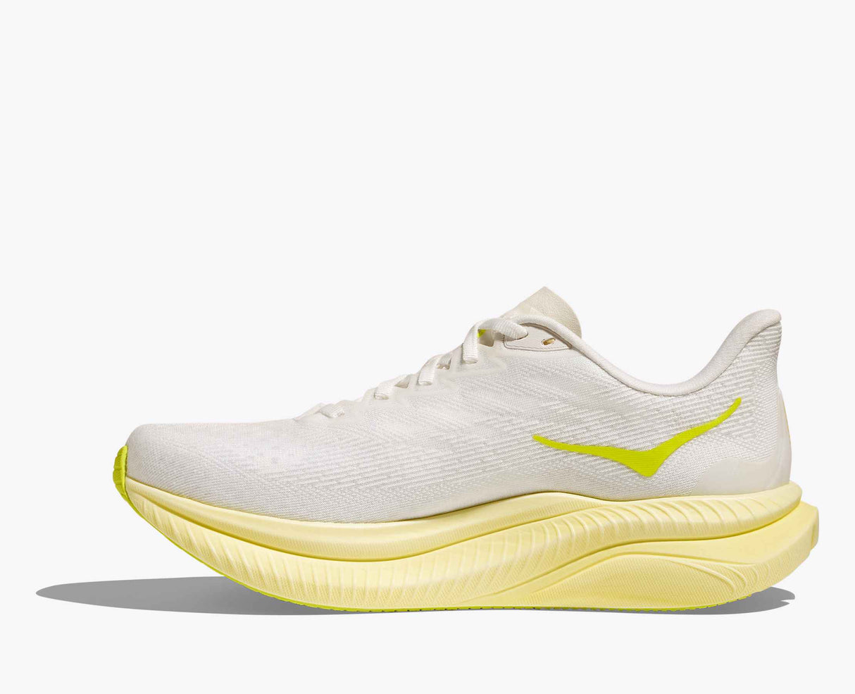 HOKA MACH 6 WHITE NEON MUJER
