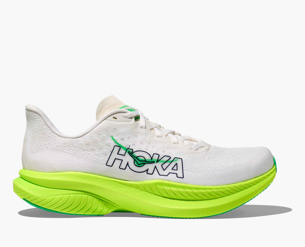 HOKA MACH 6 WHITE NEON HOMBRE