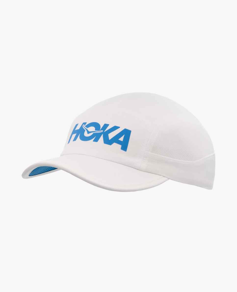 HOKA GORRA RUN HAT WHITE