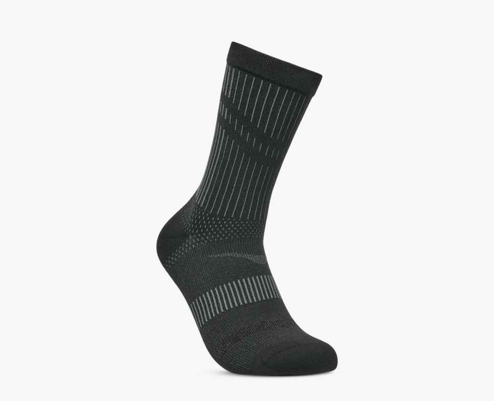 HOKA CALCETIN TRAIL RACE CREW SOCK BLACK