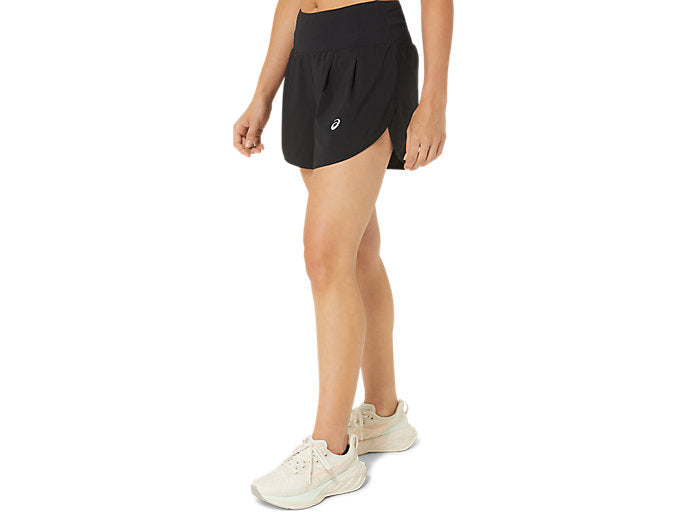 ASICS ROAD 3.5IN SHORT BLACK MUJER