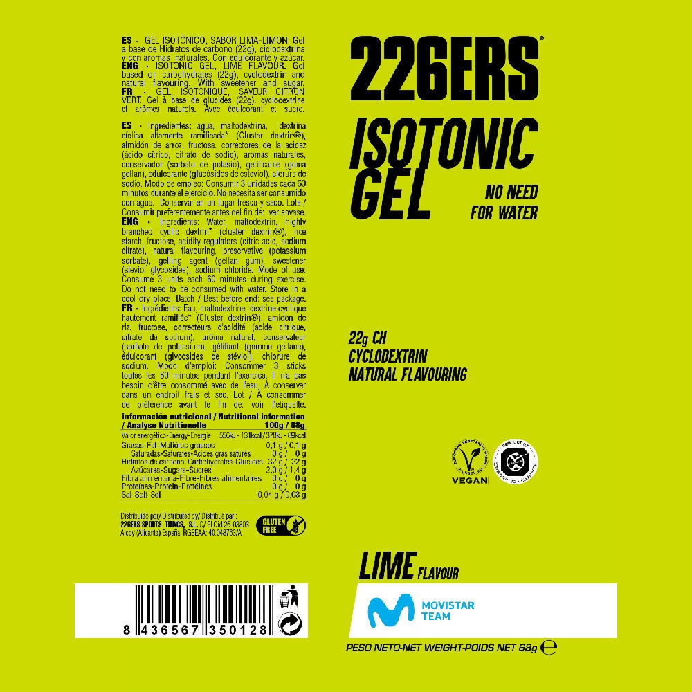 226ERS ISOTONIC GEL 68GR LIMA
