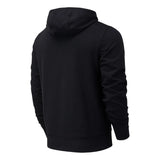 SUDADERA NEW BALANCE CON CAPUCHA ESSENTIALS STACKED NEGRO