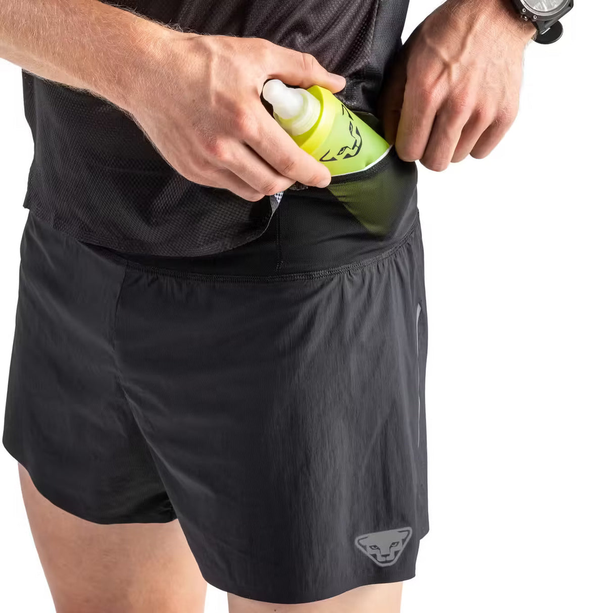 DNA 2IN 1 SPLIT SHORTS BLACK OUT HOMBRE
