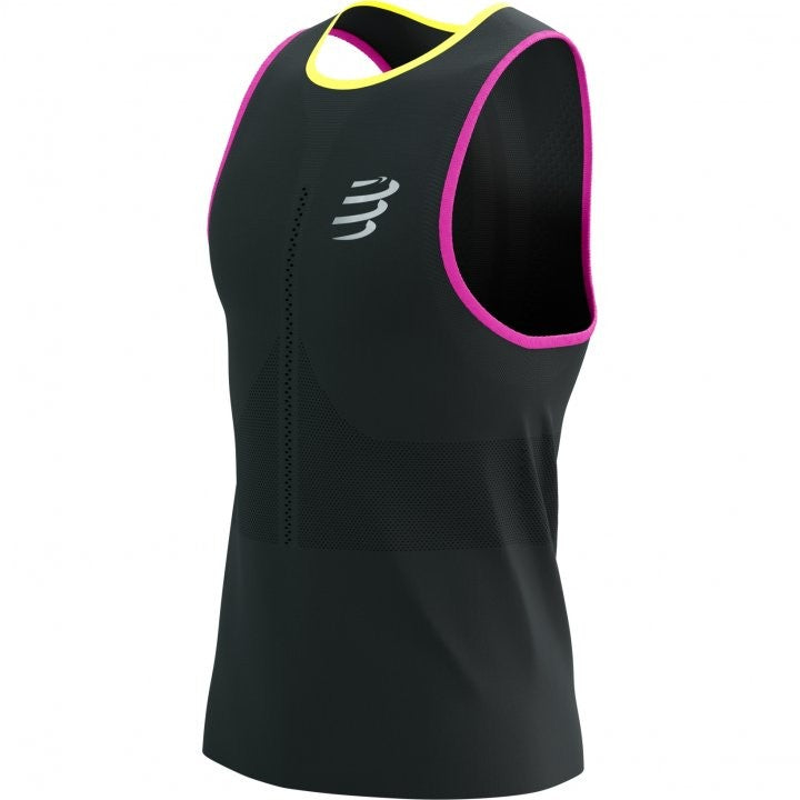 COMPRESSPORT PRO RACING SINGLET HOMBRE NEGRO MULTI