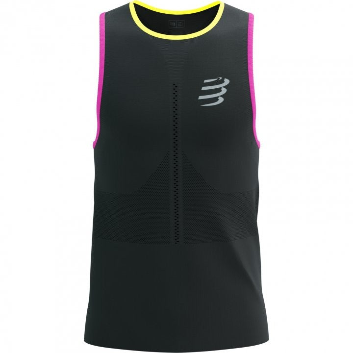COMPRESSPORT PRO RACING SINGLET HOMBRE NEGRO MULTI