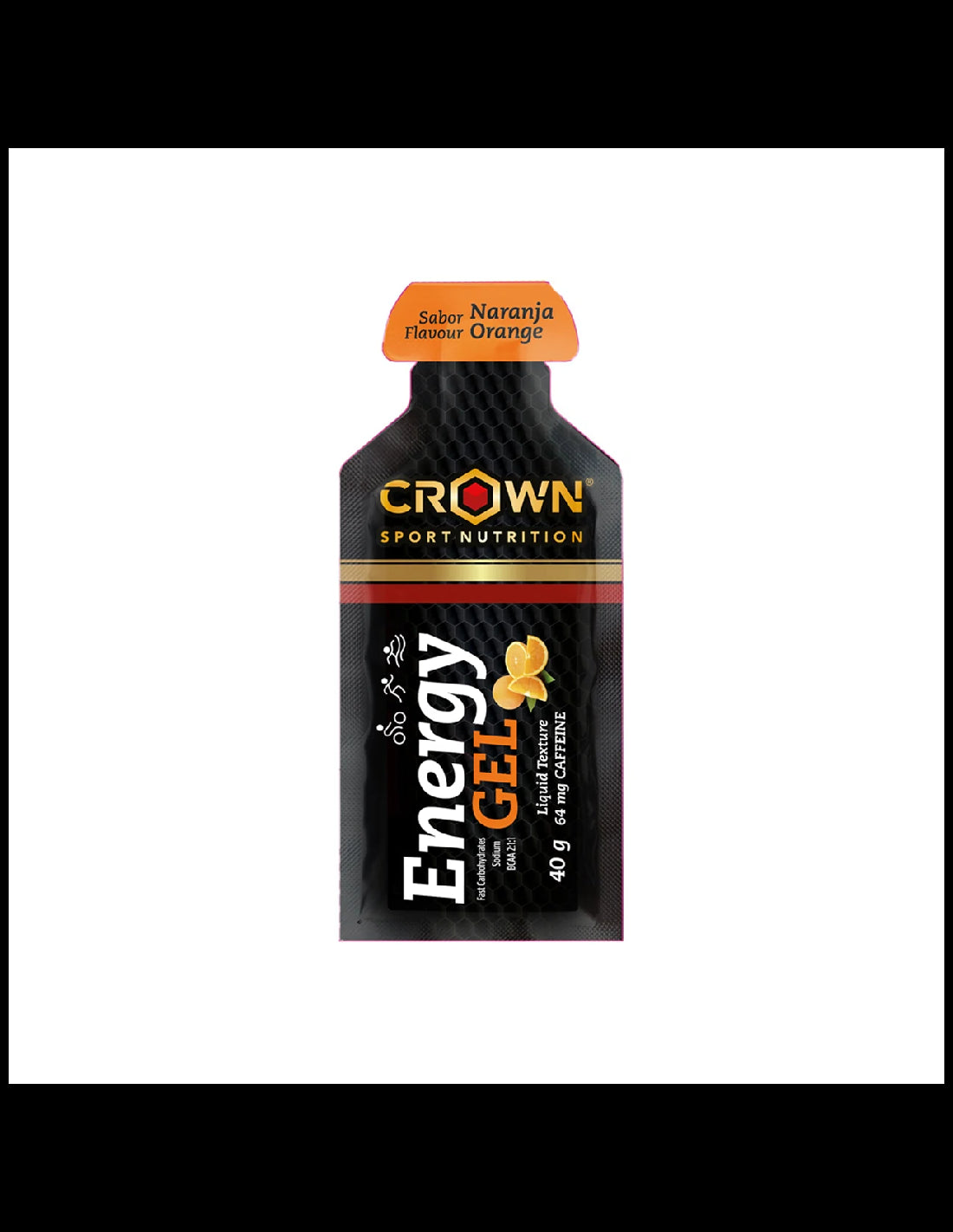 CROWN ENERGY GEL NARANJA