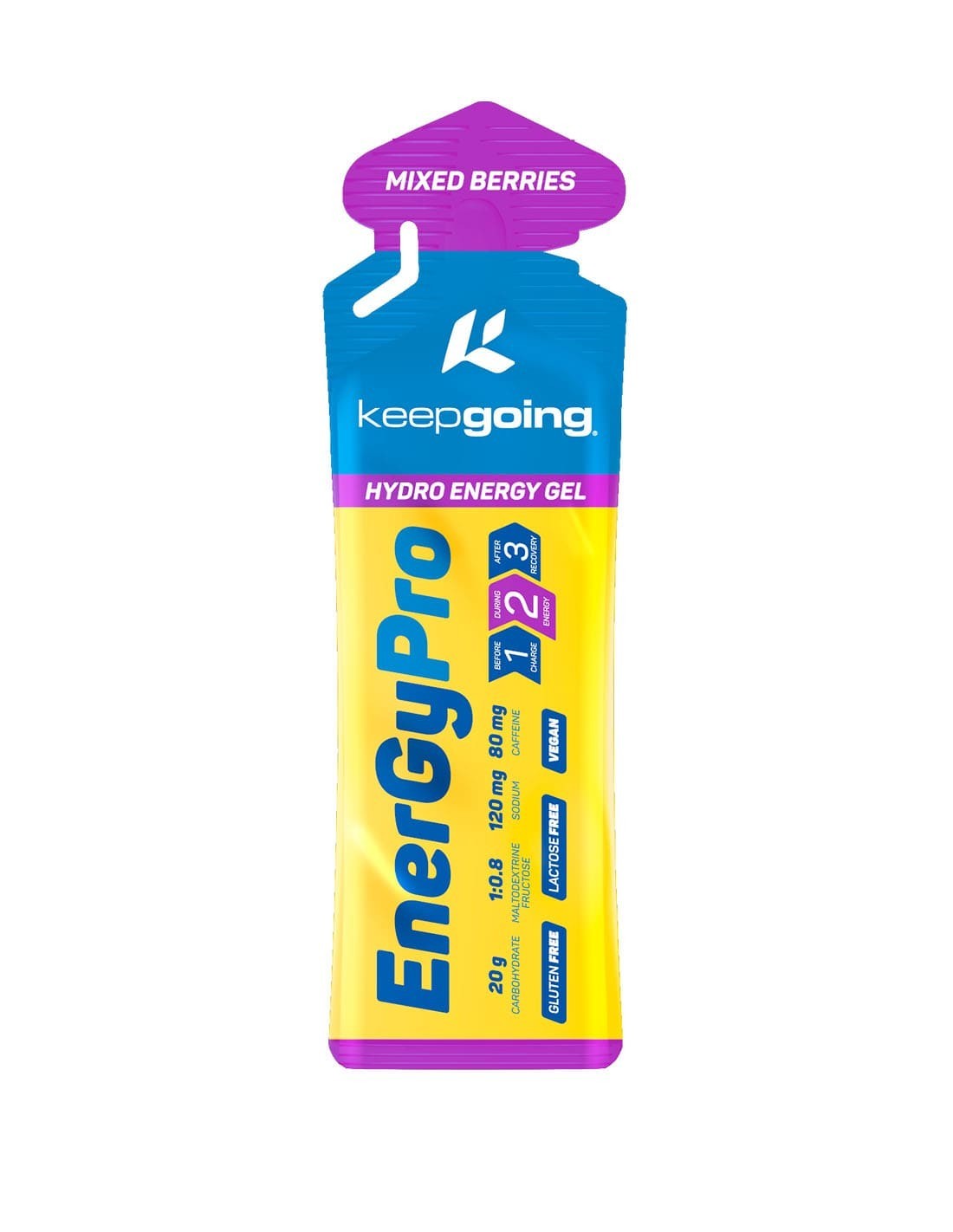 KEEPGOING ENERGYPRO GEL 75GR MIXED BERRIES CAF