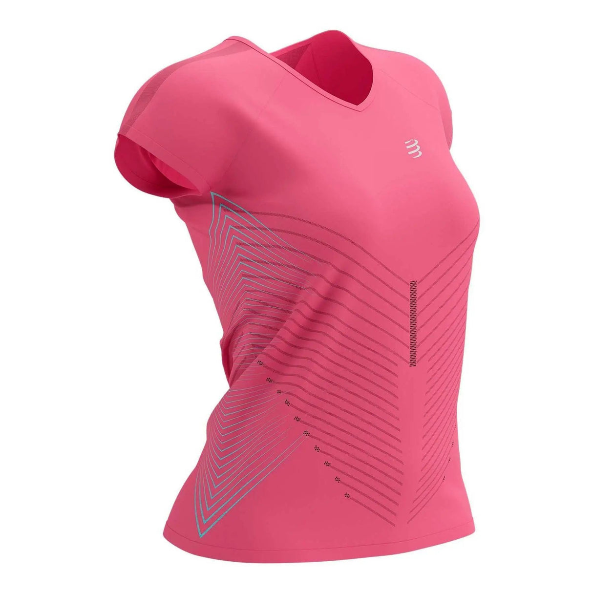 COMPRESSPORT PERFORMANCE SS TSHIRT MUJER ROSA/AQUA