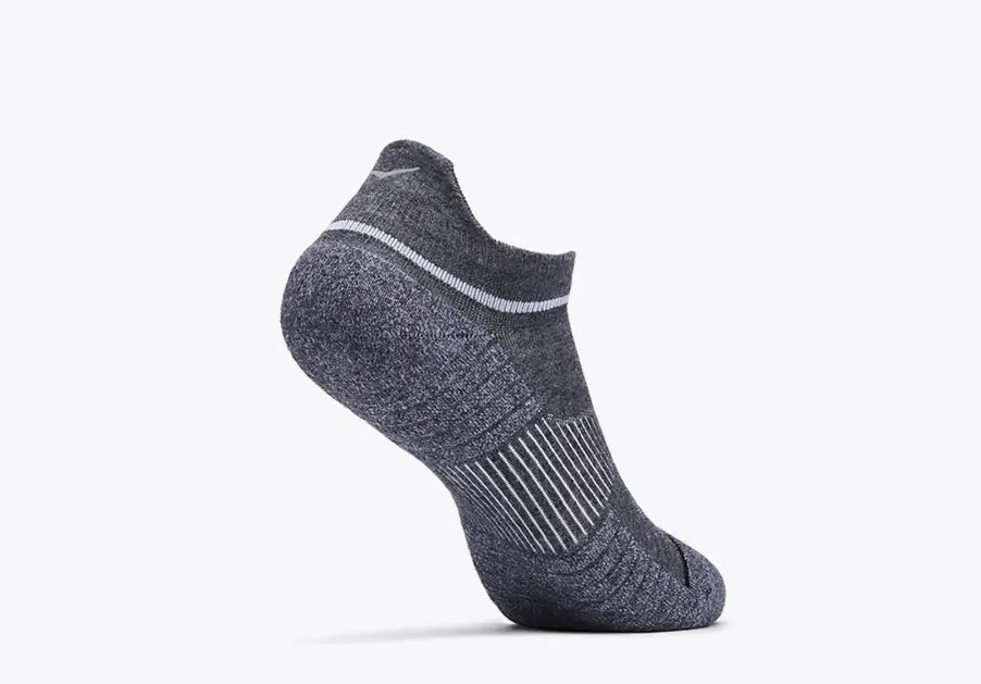 HOKA CALCETIN NO-SHOW RUN SOCK 3-PACK WHITE/BLACK/GRE